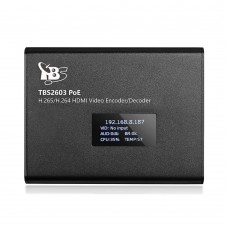 TBS2603 PoE NDI®|HX Supported H.265/H.264 Video Encoder / Decoder